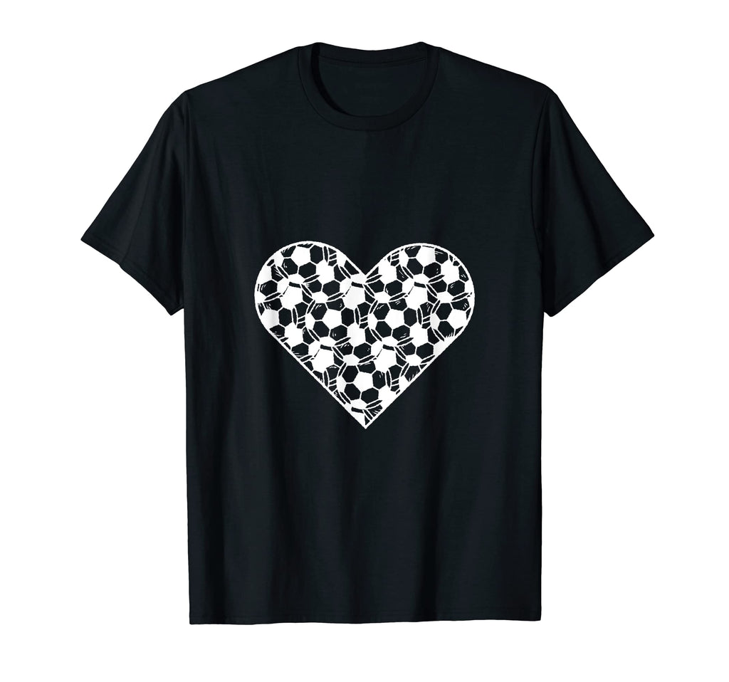 I Love Soccer Heart Shaped Soccer Ball T-Shirt - Fun Novelty Design Unisex - T-Shirt, Sweatshirt, Hoodie