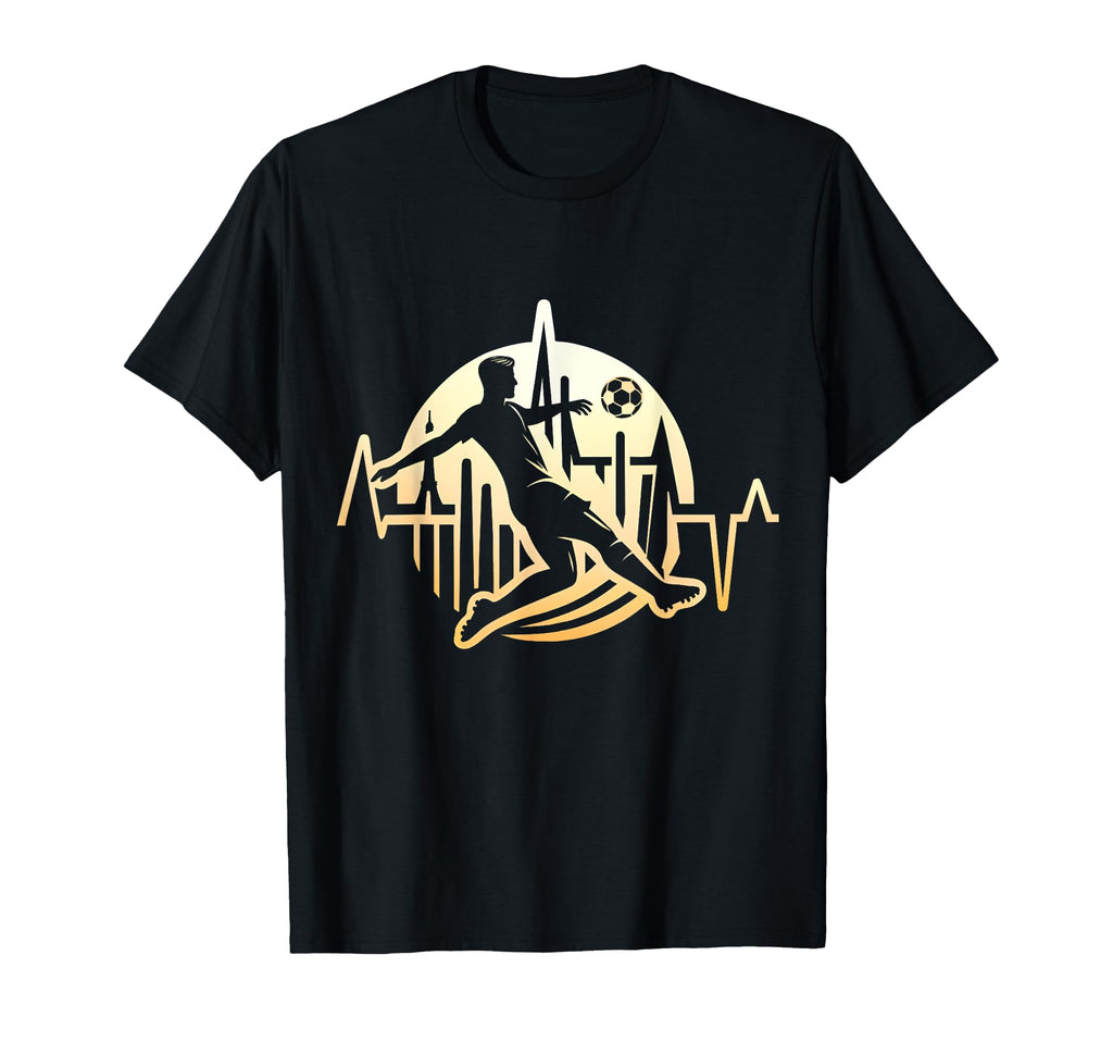 Soccer And Heartbeat T-Shirt - Aesthetic Graphic Unisex - T-Shirt, Sweatshirt, Hoodie