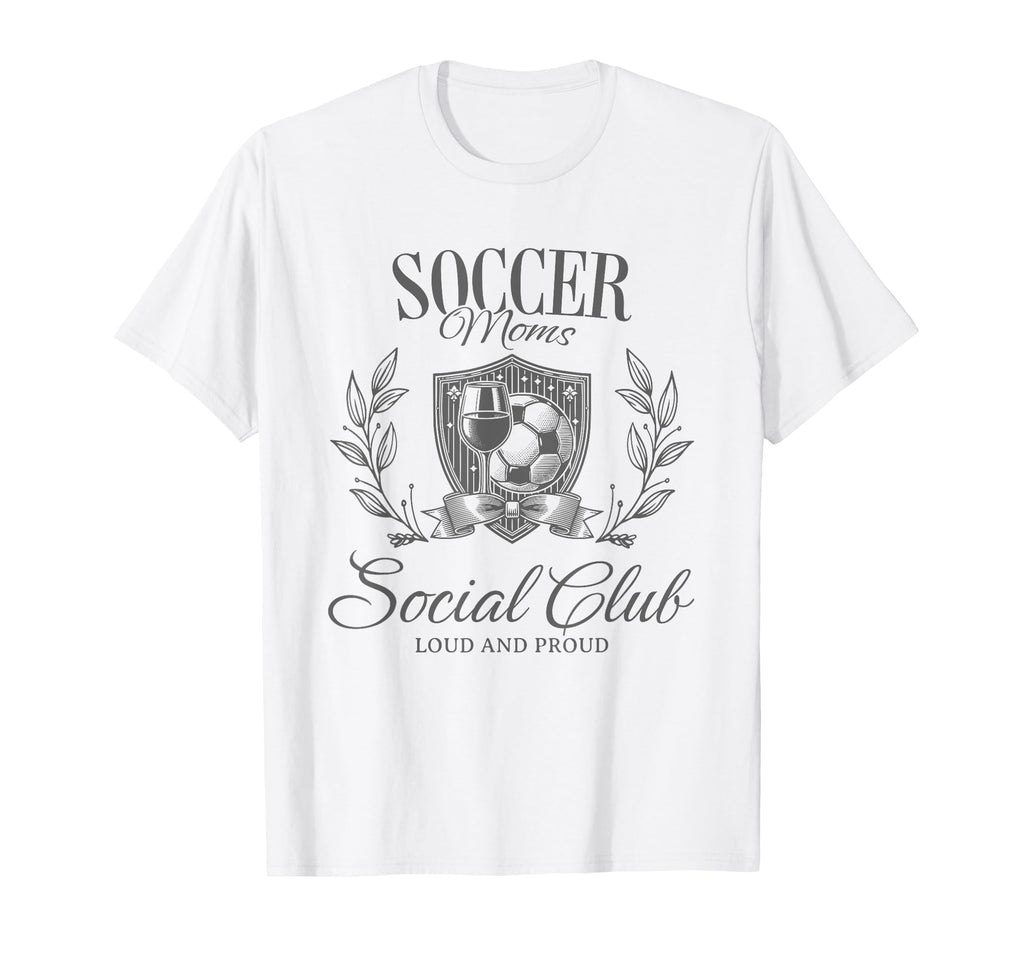 Soccer Team Mom Bow Gift Soccer Moms T-Shirt - Unique Graphic Unisex - T-Shirt, Sweatshirt, Hoodie