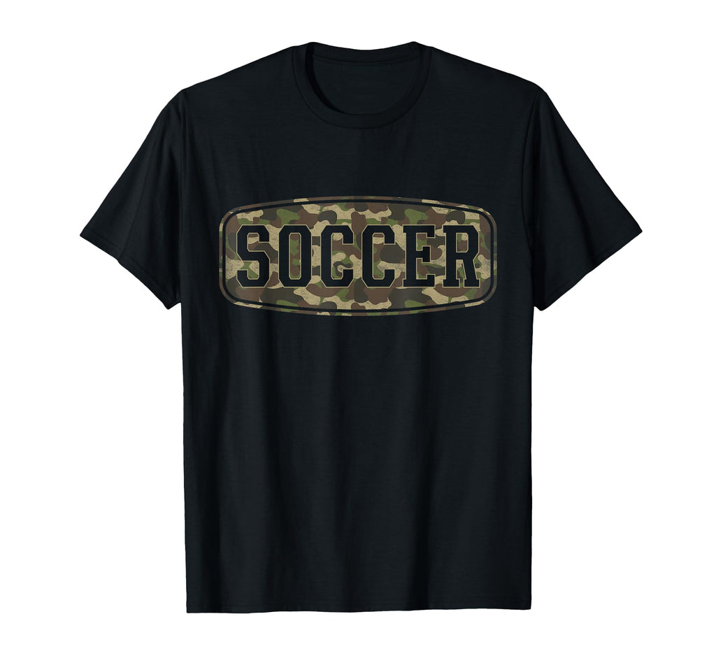 Camo Soccer Camourflage Badge Player T-Shirt - Trendy Graphic for Adults - T-Shirt, Sweatshirt, Hoodie