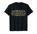 Camo Soccer Camourflage Badge Player T-Shirt - Trendy Graphic for Adults - T-Shirt, Sweatshirt, Hoodie