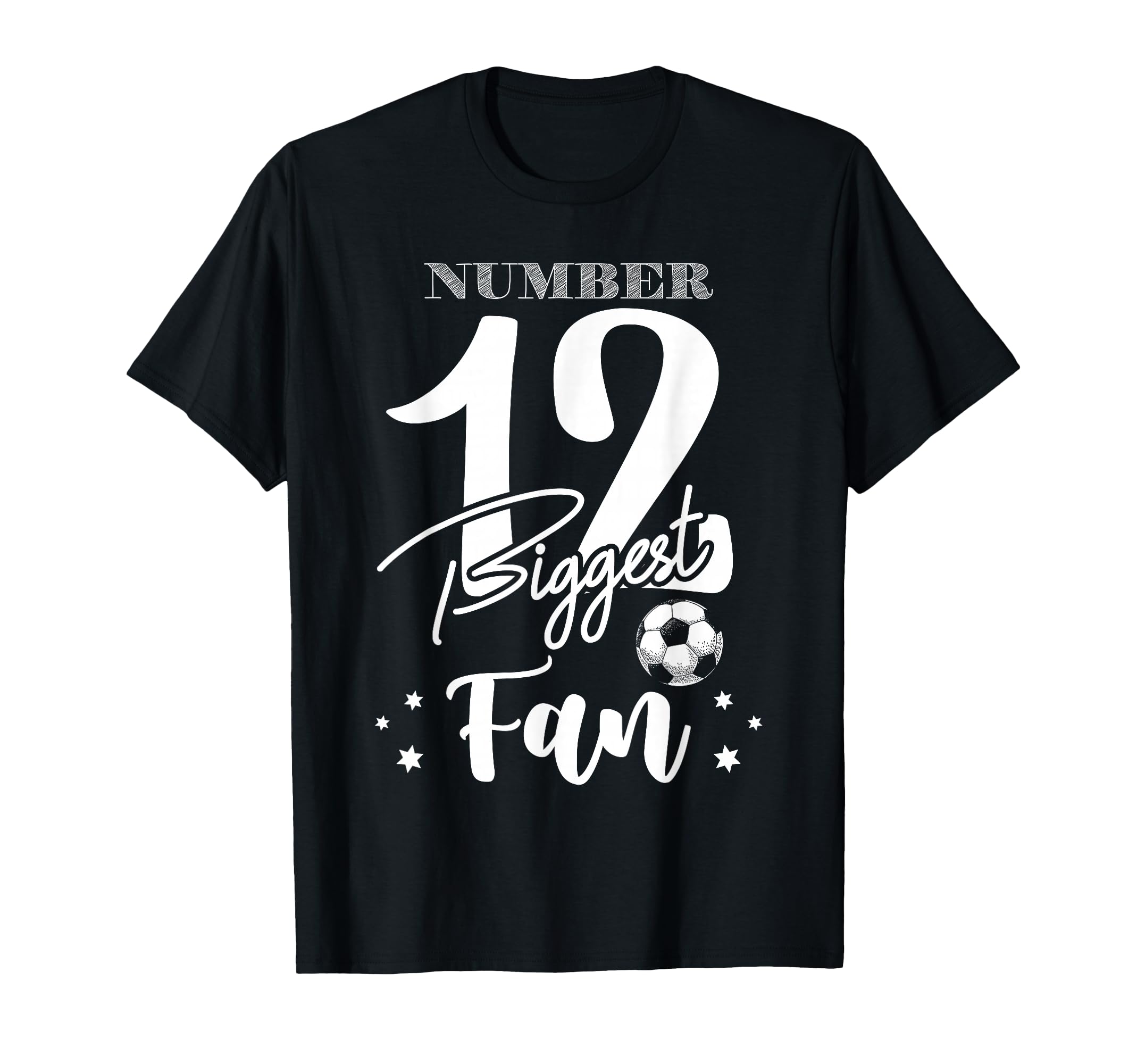Number 12 Biggest Fan Soccer Player T-Shirt - Minimalist Print Unisex - T-Shirt, Sweatshirt, Hoodie