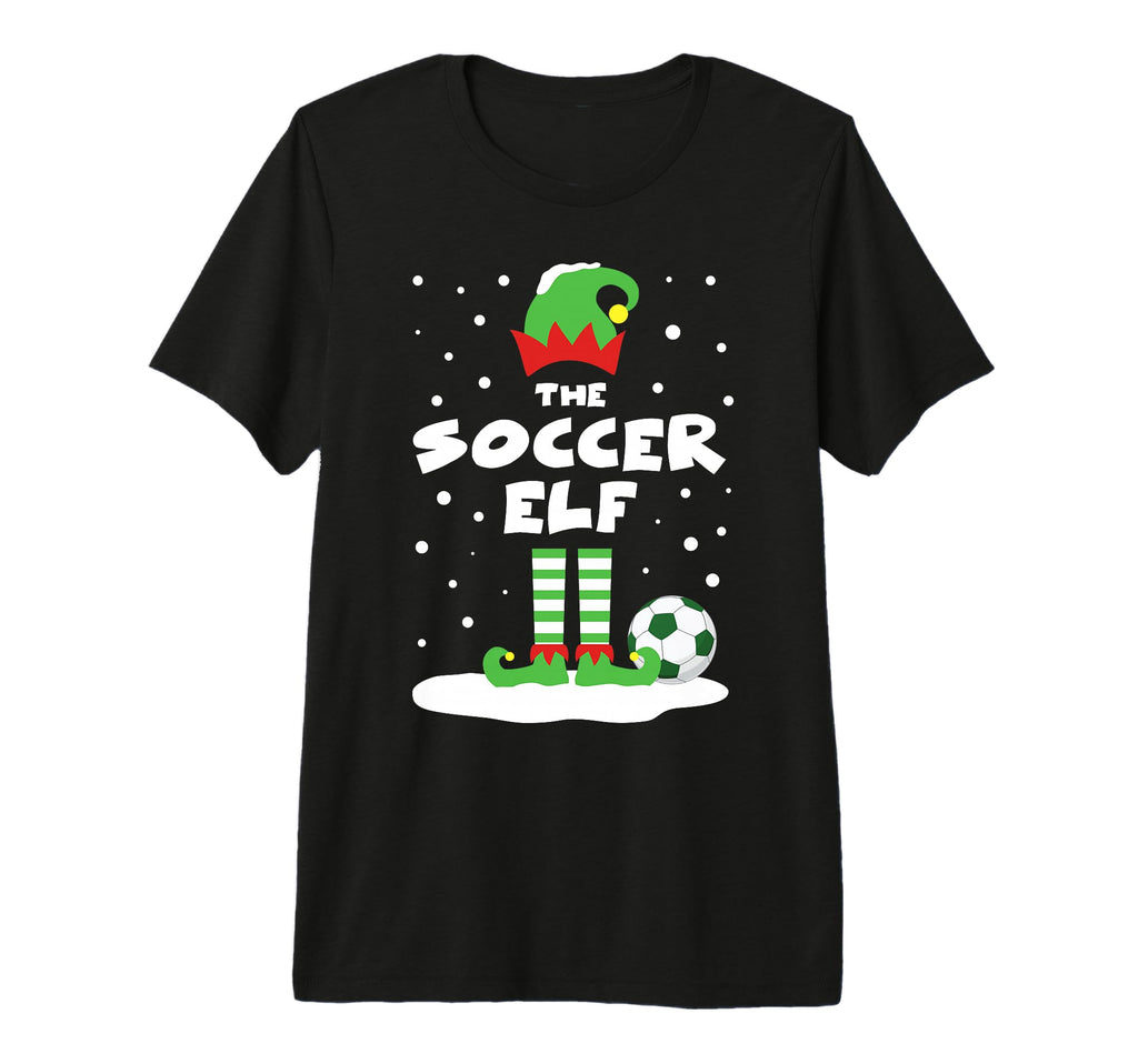Soccer Elf Matching Group Family Holiday T-Shirt - Minimalist Print Unisex - T-Shirt, Sweatshirt, Hoodie