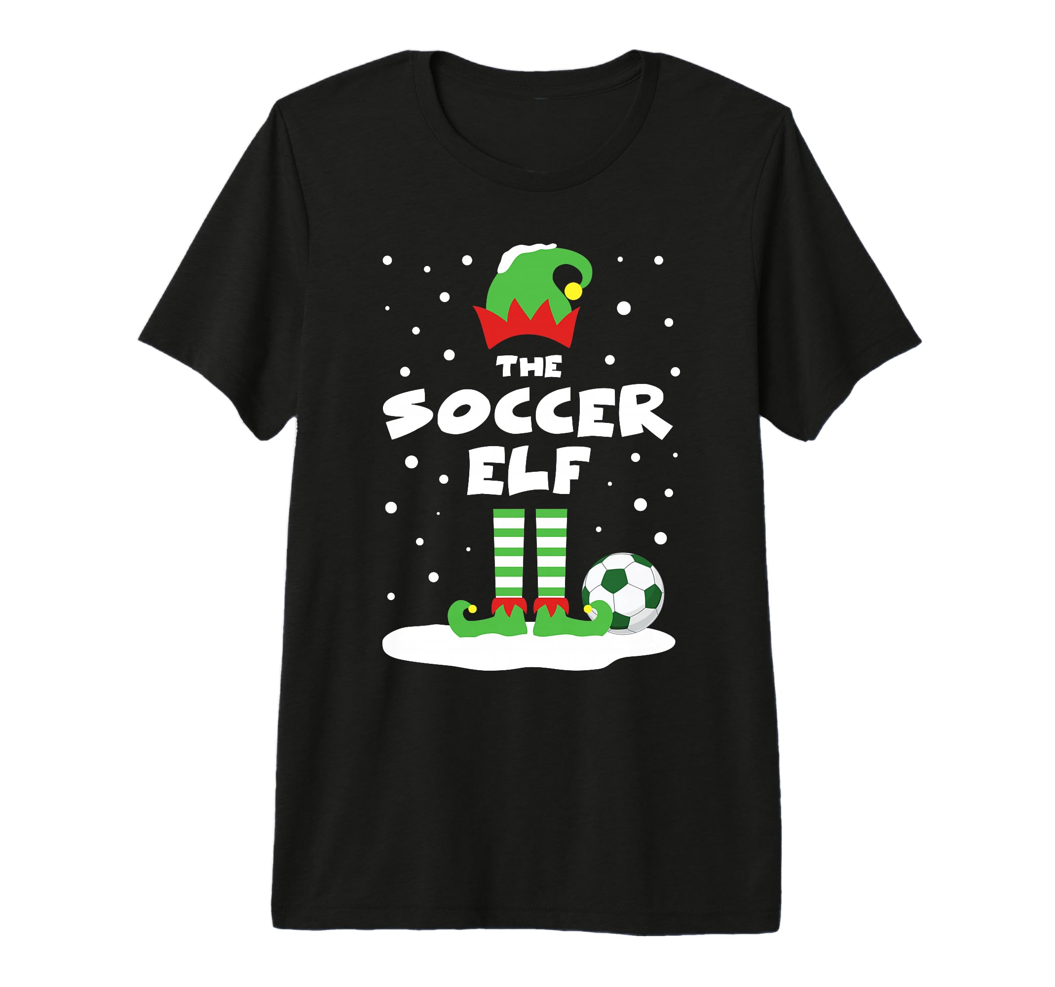Soccer Elf Matching Group Family Holiday T-Shirt - Minimalist Print Unisex - T-Shirt, Sweatshirt, Hoodie