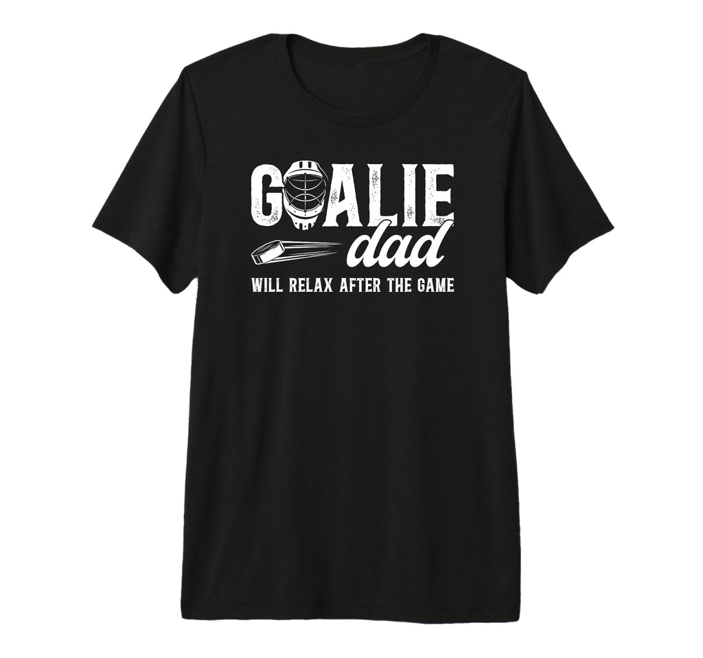 Mens Funny Hockey Goalie Dad Ice T-Shirt - Trendy Graphic for Adults - T-Shirt, Sweatshirt, Hoodie