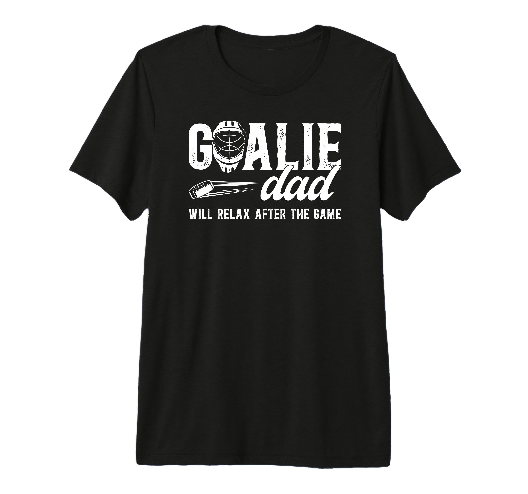 Mens Funny Hockey Goalie Dad Ice T-Shirt - Trendy Graphic for Adults - T-Shirt, Sweatshirt, Hoodie