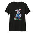 Funny Soccer Rabbit Cartoon Sports Fan T-Shirt - Graphic Print Unisex - T-Shirt, Sweatshirt, Hoodie