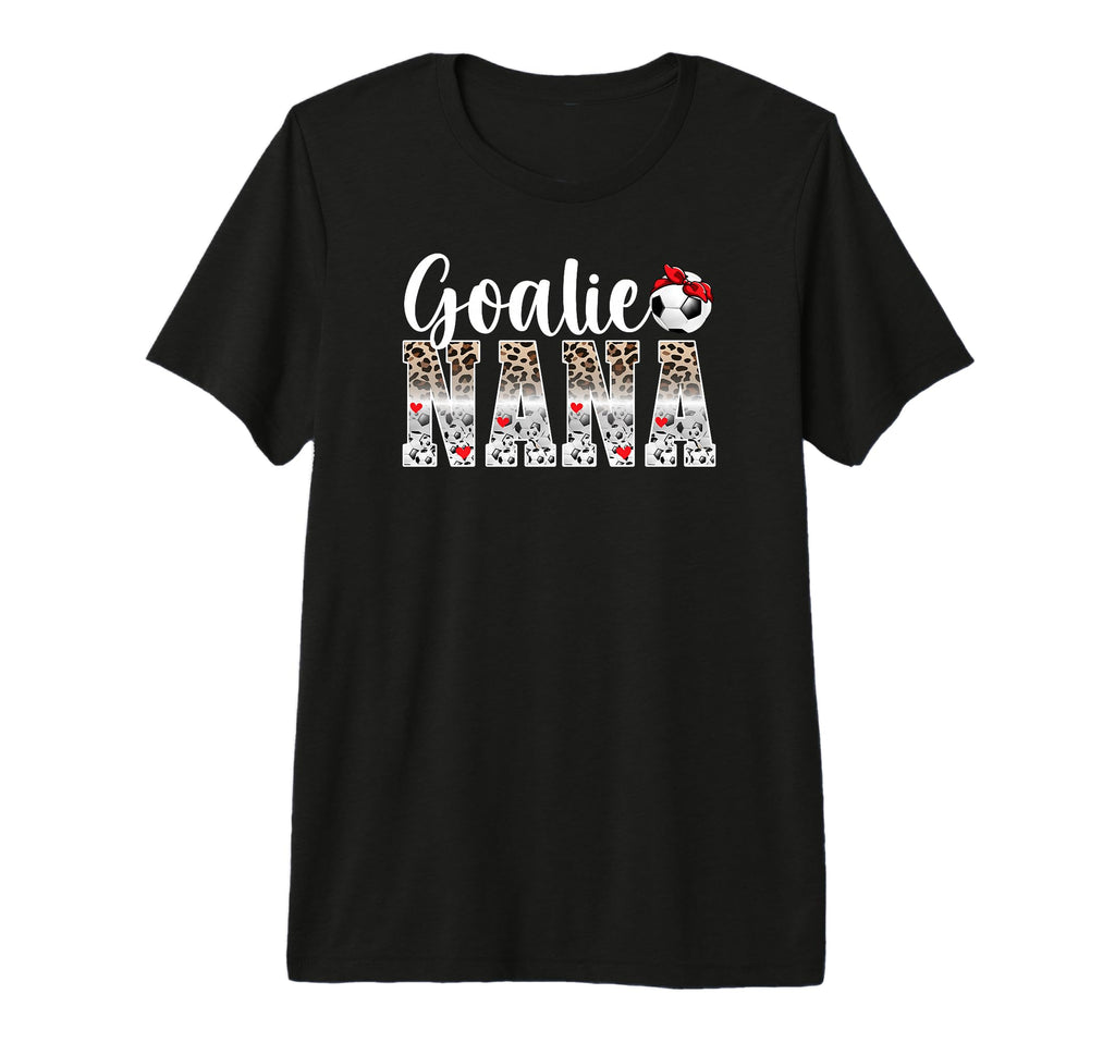 Soccer Goalie Nana Leopard Nana Soccer T-Shirt - Fun Novelty Design Unisex - T-Shirt, Sweatshirt, Hoodie