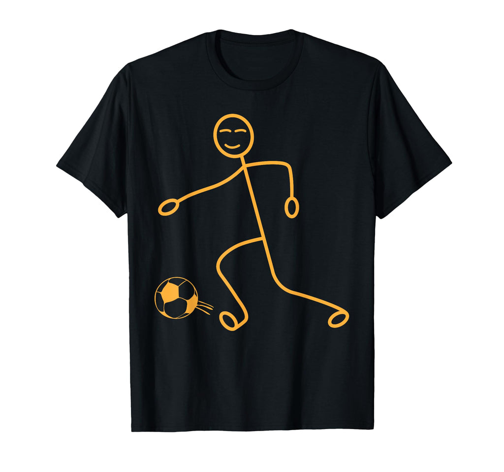 Soccer Stick Figure Soccer Player Funny T-Shirt - Trendy Graphic Unisex - T-Shirt, Sweatshirt, Hoodie