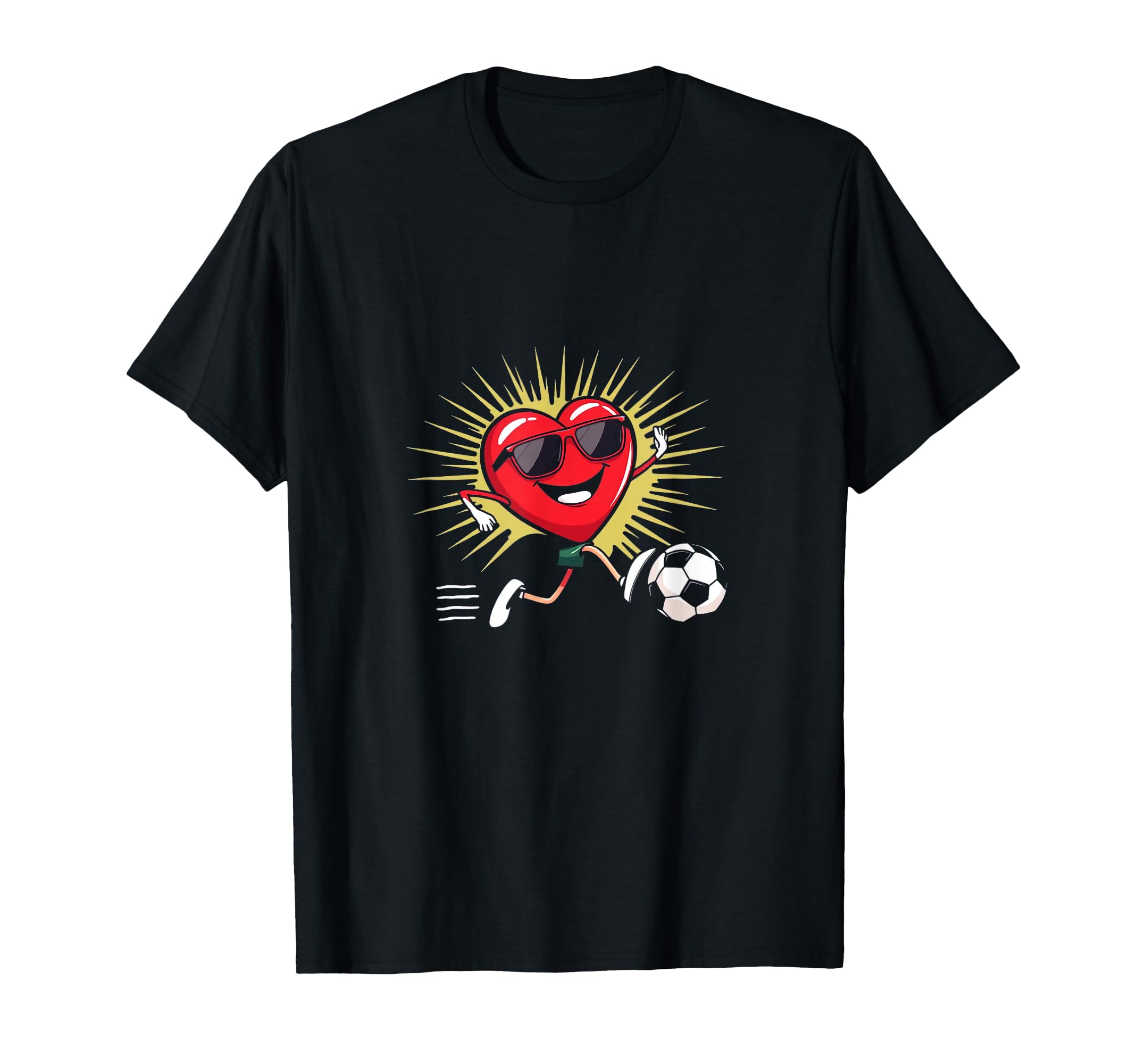 Heart Soccer Gift T-Shirt - Streetwear Style Men Women - T-Shirt, Sweatshirt, Hoodie