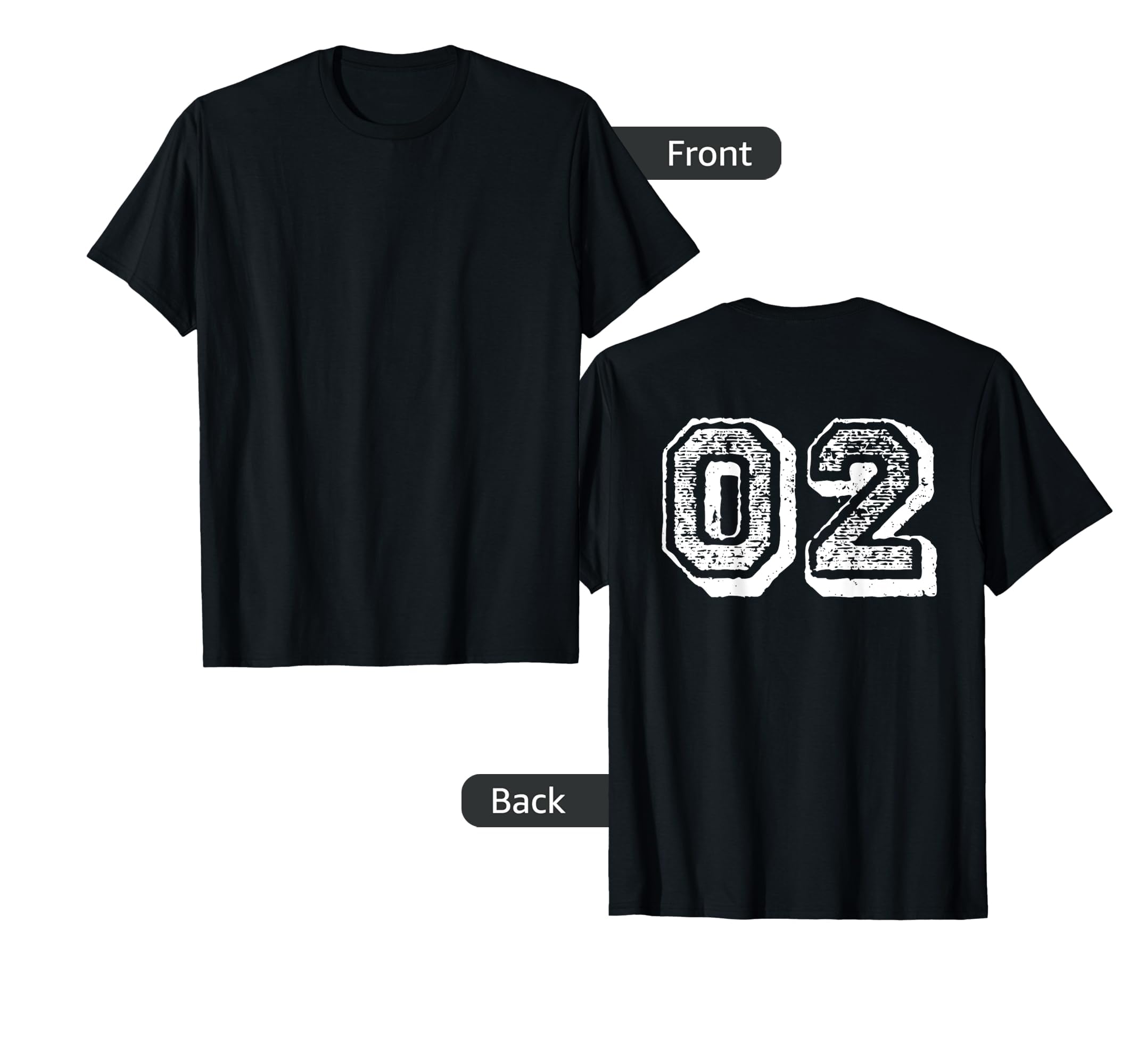 Number 02 Sports Jersey Player 02 T-Shirt - Fun Novelty Design for Adults - T-Shirt, Sweatshirt, Hoodie