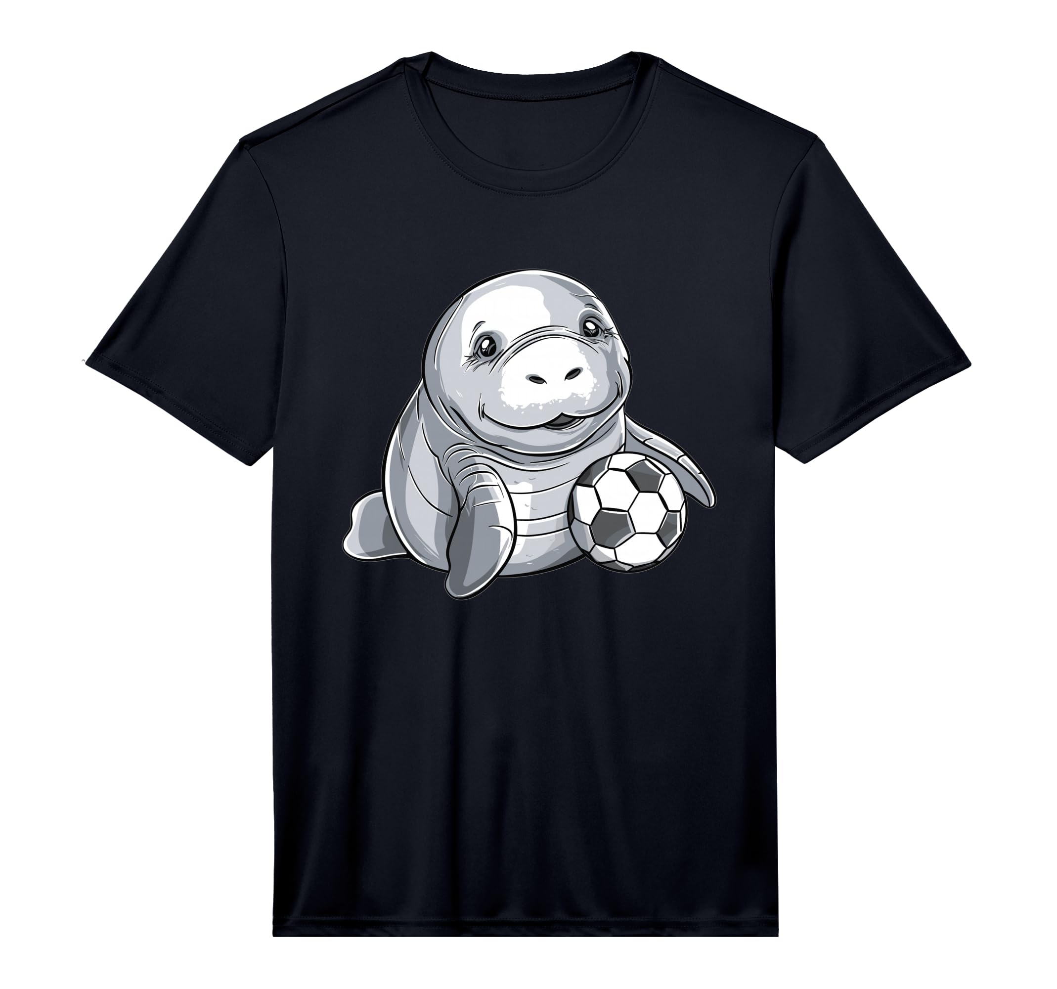 Soccer Manatee Performance T-Shirt - Custom Art Print Men Women - T-Shirt, Sweatshirt, Hoodie