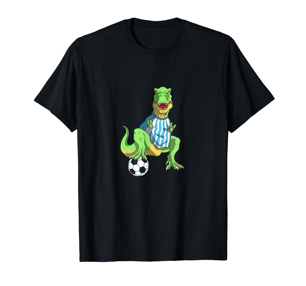 Funny Dinosaur Playing Soccer T-Shirt - Streetwear Style for Adults - T-Shirt, Sweatshirt, Hoodie