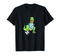 Funny Dinosaur Playing Soccer T-Shirt - Streetwear Style for Adults - T-Shirt, Sweatshirt, Hoodie