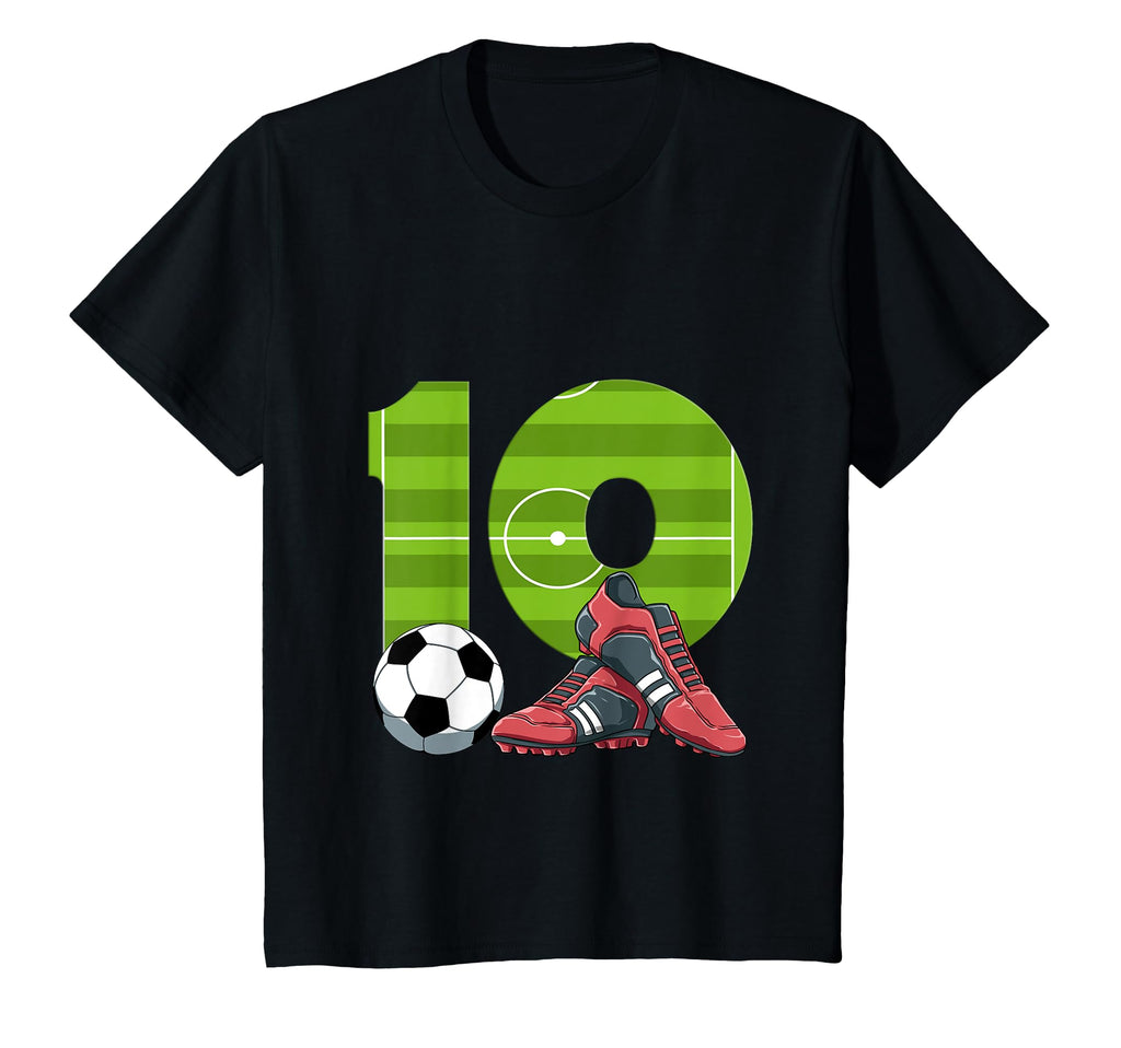 Tenth Birthday Soccer 10 Year Old T-Shirt - Casual Everyday Wear Unisex - T-Shirt, Sweatshirt, Hoodie