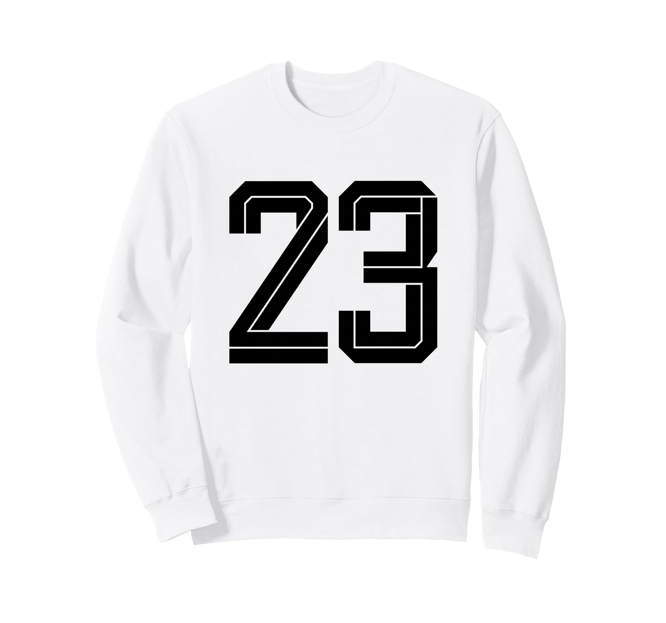 23 White Number 23 Sports Fan Soccer Sweatshirt - Aesthetic Graphic Unisex - T-Shirt, Sweatshirt, Hoodie