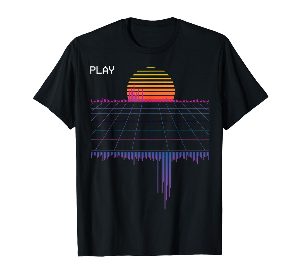 Outrun Synthwave Vaporwave Aesthetic Hoodie - Fun Novelty Design for Adults - T-Shirt, Sweatshirt, Hoodie