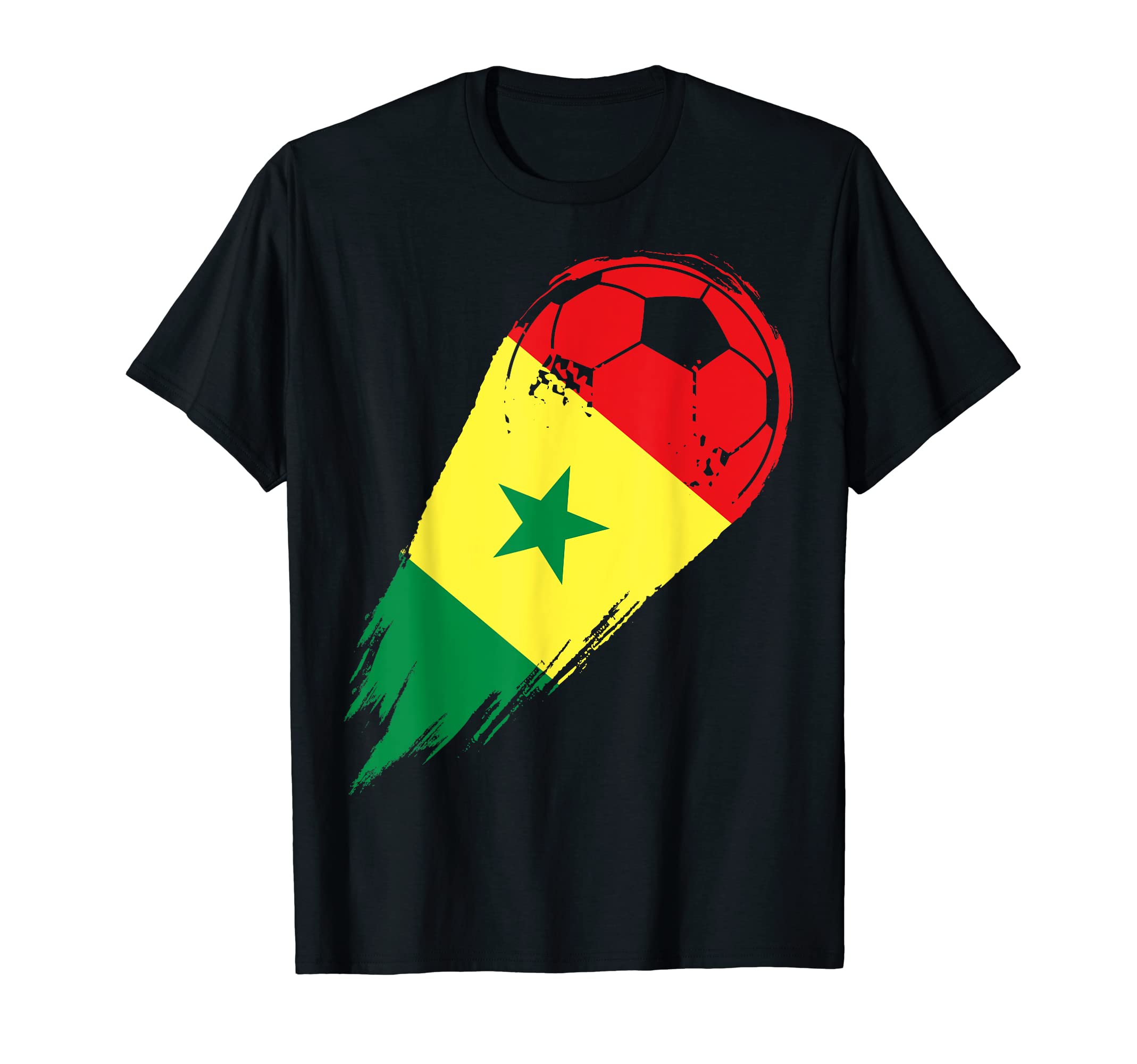 Senegal Flag Sports Soccer Ball Hoodie - Graphic Print Men Women - T-Shirt, Sweatshirt, Hoodie