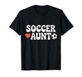 Proud Soccer Aunt Family Sport Groovy T-Shirt - Custom Art Print Unisex - T-Shirt, Sweatshirt, Hoodie