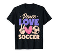 Peace Love Soccer Passionate Players T-Shirt - Custom Art Print Unisex - T-Shirt, Sweatshirt, Hoodie