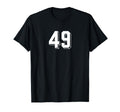 Number 49 80S 90S Soccer Team Jersey T-Shirt - Aesthetic Graphic Unisex - T-Shirt, Sweatshirt, Hoodie