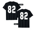 82 Team Sports Jersey Front Back Number T-Shirt - Streetwear Style Unisex - T-Shirt, Sweatshirt, Hoodie