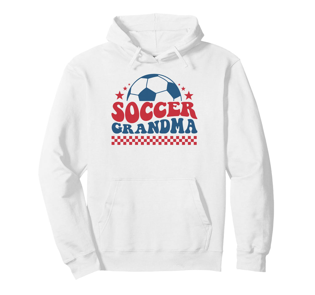 Soccer Grandma Soccer Fan Support Soccer Hoodie - Unique Graphic Men Women - T-Shirt, Sweatshirt, Hoodie
