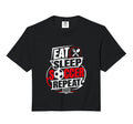 Eat Sleep Soccer Repeat Funny Sweatshirt - Custom Art Print for Adults - T-Shirt, Sweatshirt, Hoodie