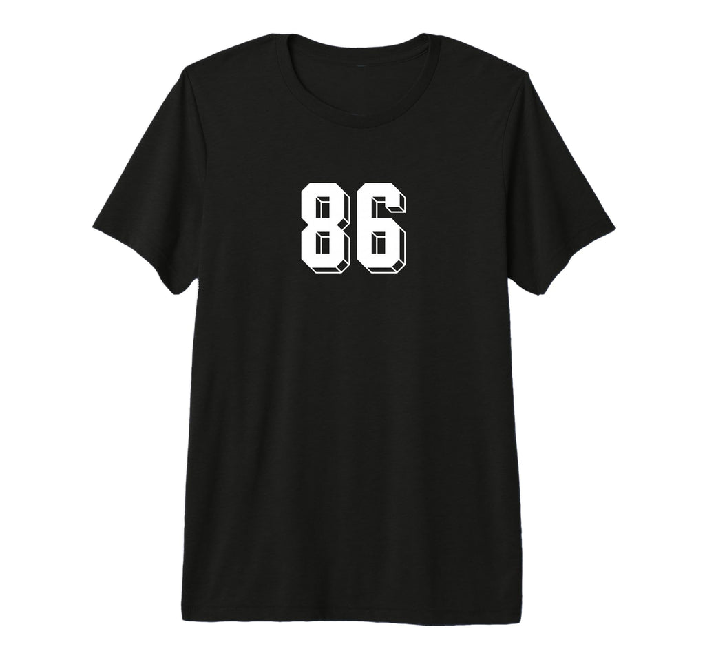 Number 86 80S 90S Soccer Team Jersey T-Shirt - Fun Novelty Design Unisex - T-Shirt, Sweatshirt, Hoodie