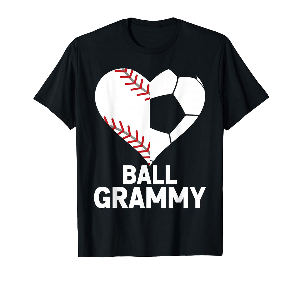 Ball Grammy Heart Funny Soccer Baseball T-Shirt - Trendy Graphic Men Women - T-Shirt, Sweatshirt, Hoodie