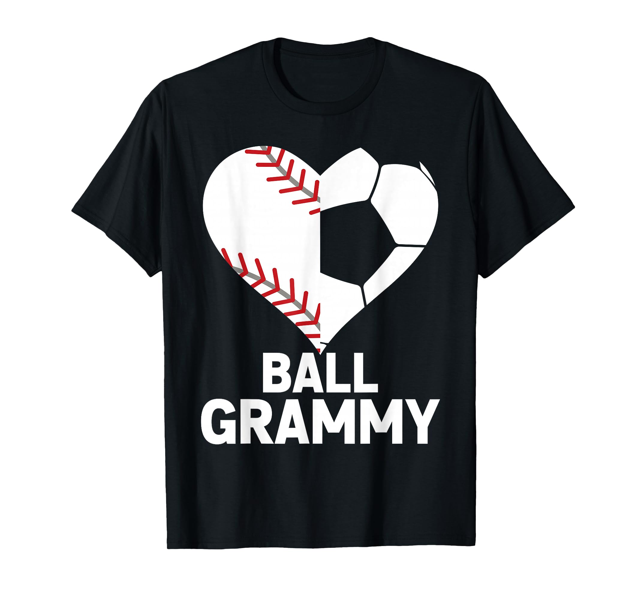 Ball Grammy Heart Funny Soccer Baseball T-Shirt - Trendy Graphic Men Women - T-Shirt, Sweatshirt, Hoodie
