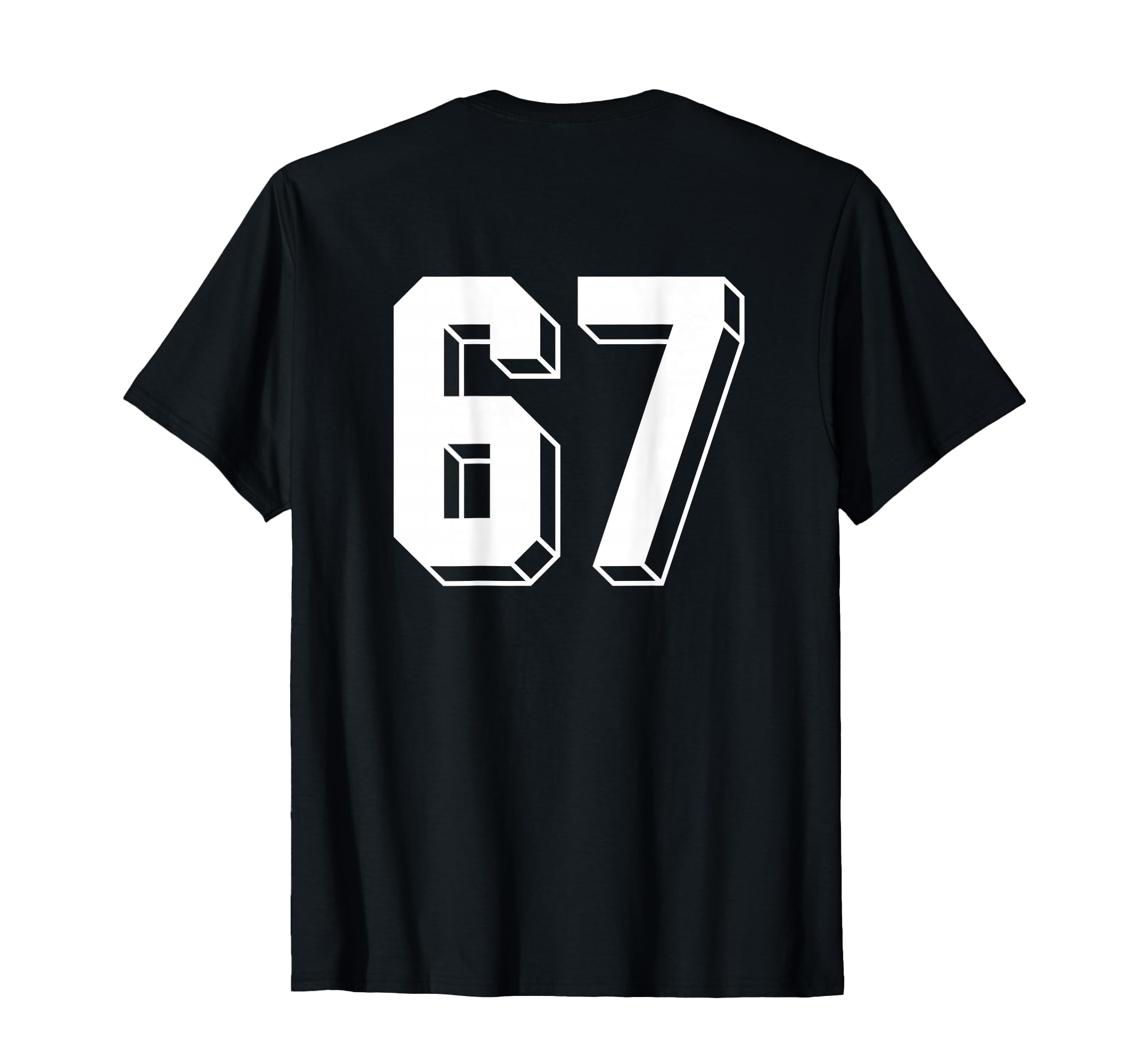 Number 67 Backside 80S 90S Team T-Shirt - Casual Everyday Wear Unisex - T-Shirt, Sweatshirt, Hoodie