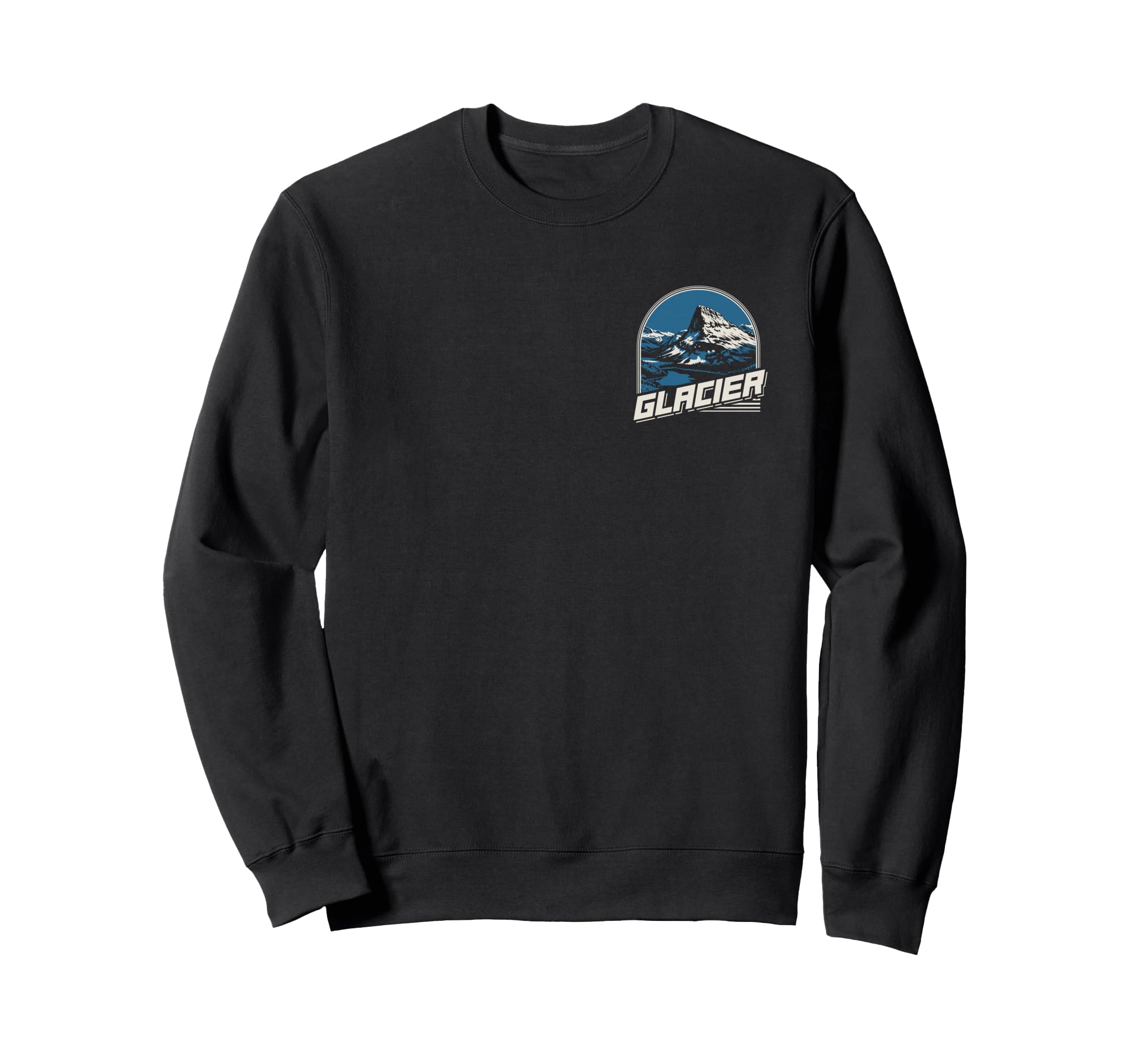 Glacier National Park Front And Sweatshirt - Custom Art Print Men Women - T-Shirt, Sweatshirt, Hoodie