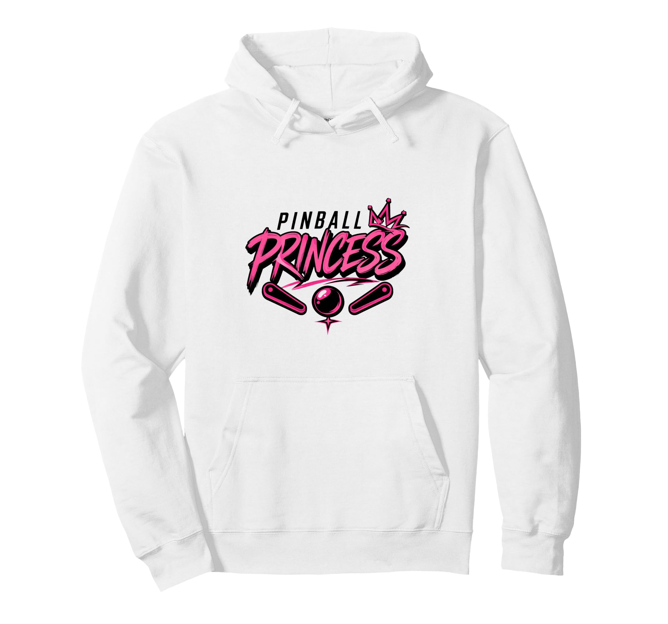 Pinball Princess Machines Funny Hoodie - Streetwear Style for Adults - T-Shirt, Sweatshirt, Hoodie
