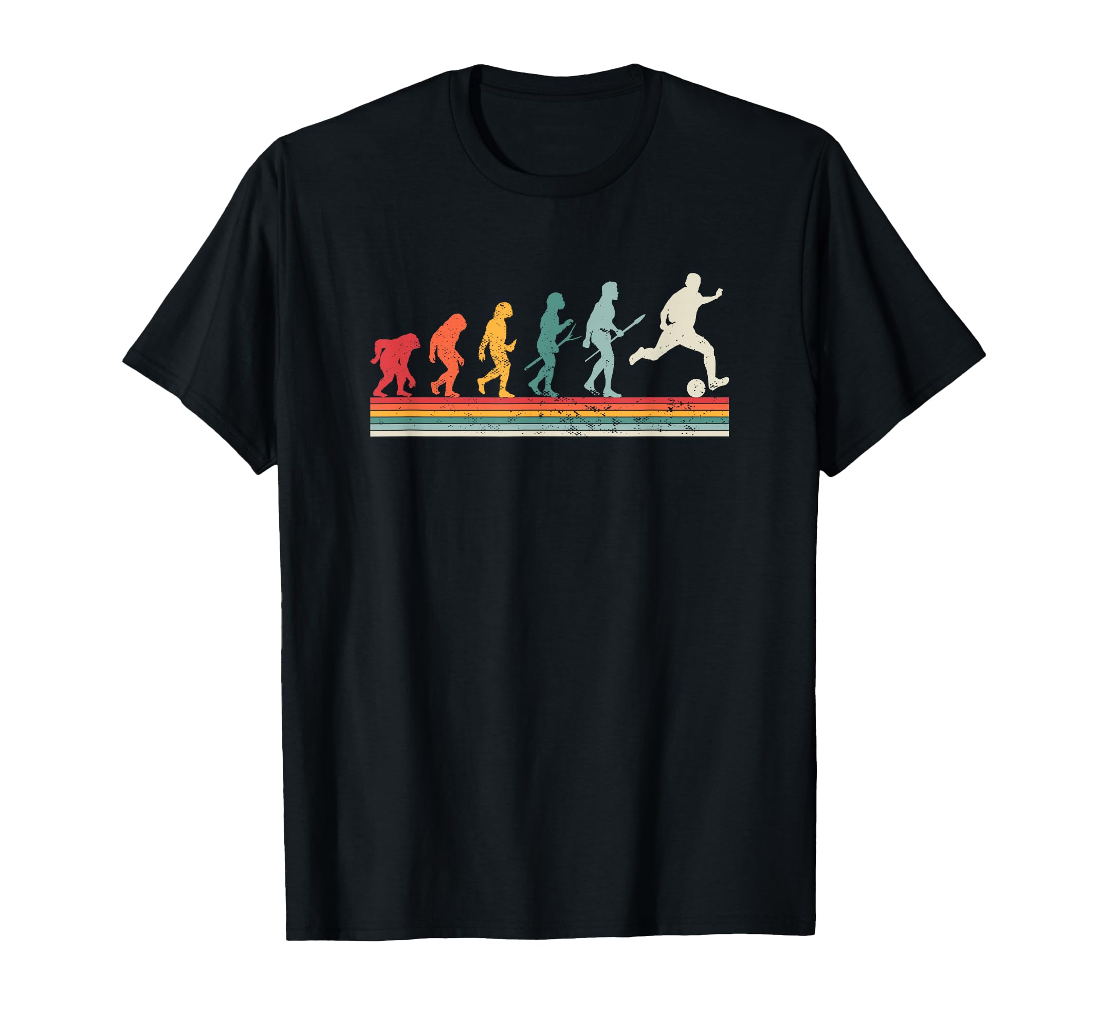 Human Evolution Football Soccer T-Shirt - Casual Everyday Wear Unisex - T-Shirt, Sweatshirt, Hoodie