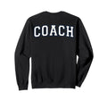 Coach Sports Trainer Varsity White Sweatshirt - Aesthetic Graphic Unisex - T-Shirt, Sweatshirt, Hoodie