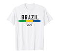 Brazil Flag Brazilian Football Soccer T-Shirt - Minimalist Print Men Women - T-Shirt, Sweatshirt, Hoodie