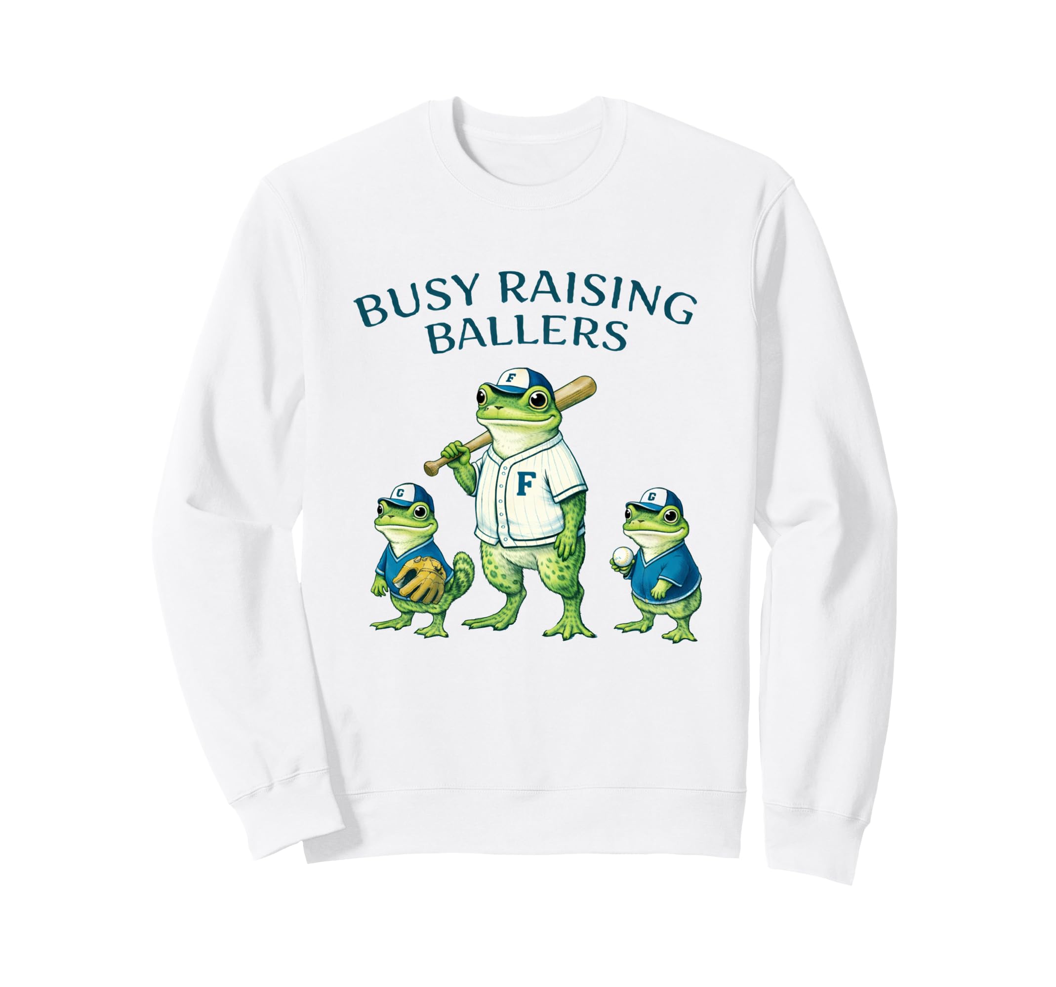 Busy Raising Baller Baseball Sweatshirt - Casual Everyday Wear for Adults - T-Shirt, Sweatshirt, Hoodie
