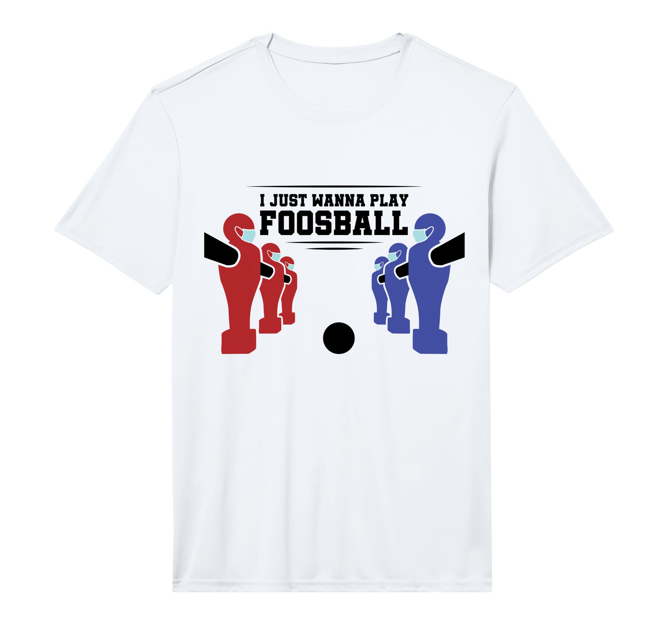 Funny Foosball Shirts Mask Pun T-Shirt - Casual Everyday Wear Men Women - T-Shirt, Sweatshirt, Hoodie