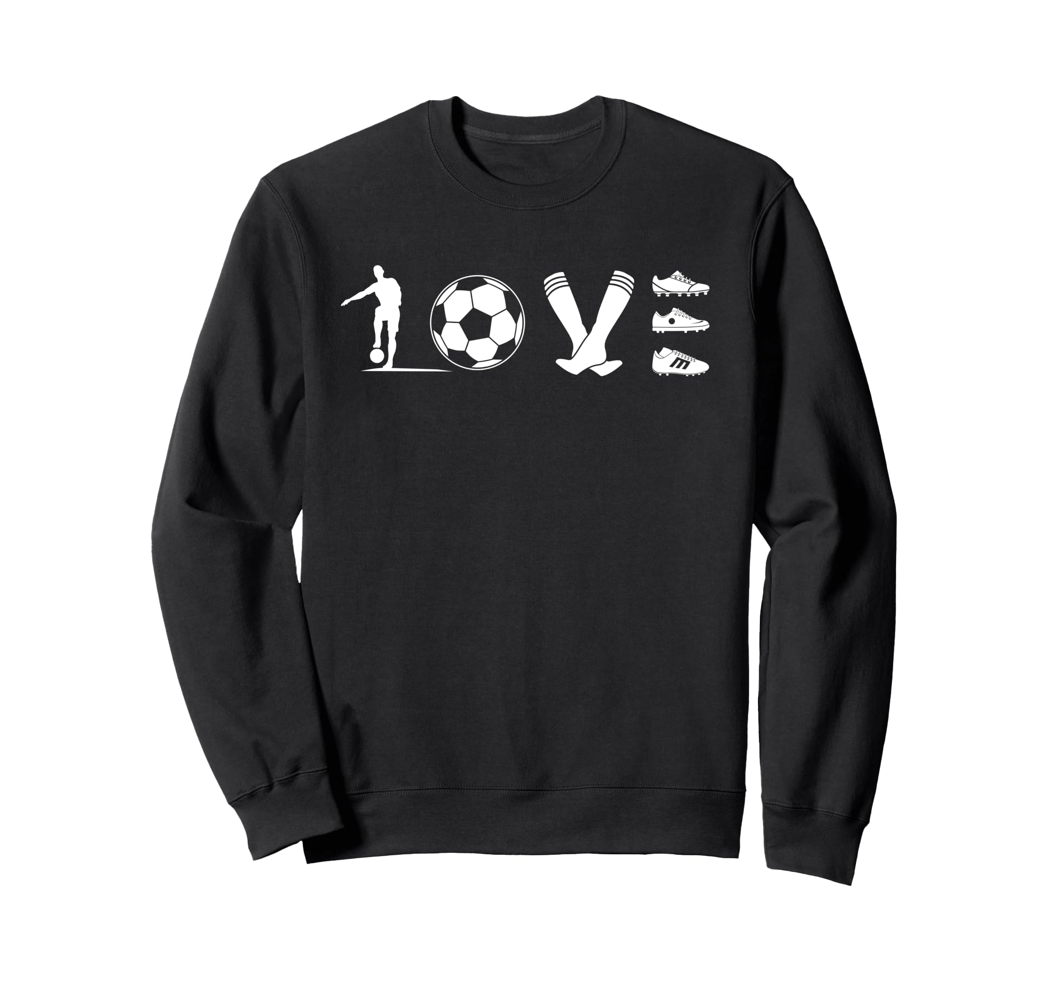 Soccer Love Gift Football Player Sweatshirt - Custom Art Print for Adults - T-Shirt, Sweatshirt, Hoodie