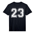 23 Number Twenty Three Team Sports T-Shirt - Trendy Graphic for Adults - T-Shirt, Sweatshirt, Hoodie