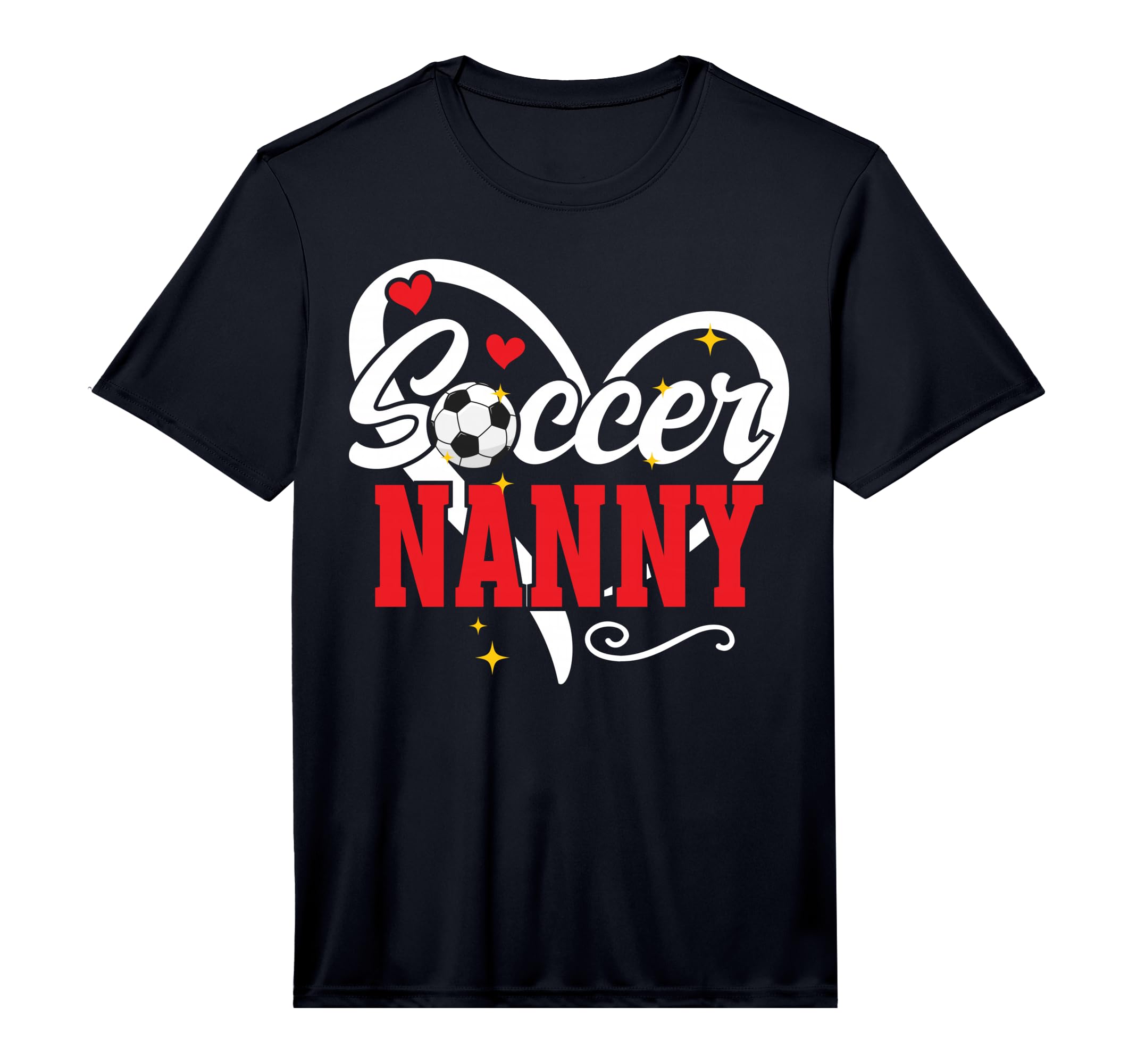 Mens Soccer Nanny Heart Grandma Nanny T-Shirt - Streetwear Style Unisex - T-Shirt, Sweatshirt, Hoodie
