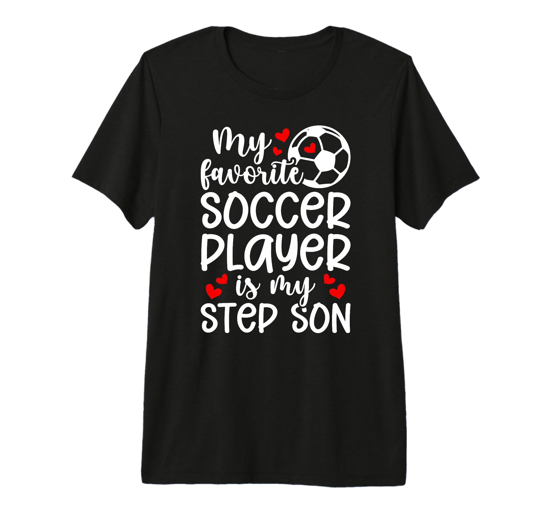 Proud Soccer Step Mom Soccer T-Shirt - Casual Everyday Wear Men Women - T-Shirt, Sweatshirt, Hoodie