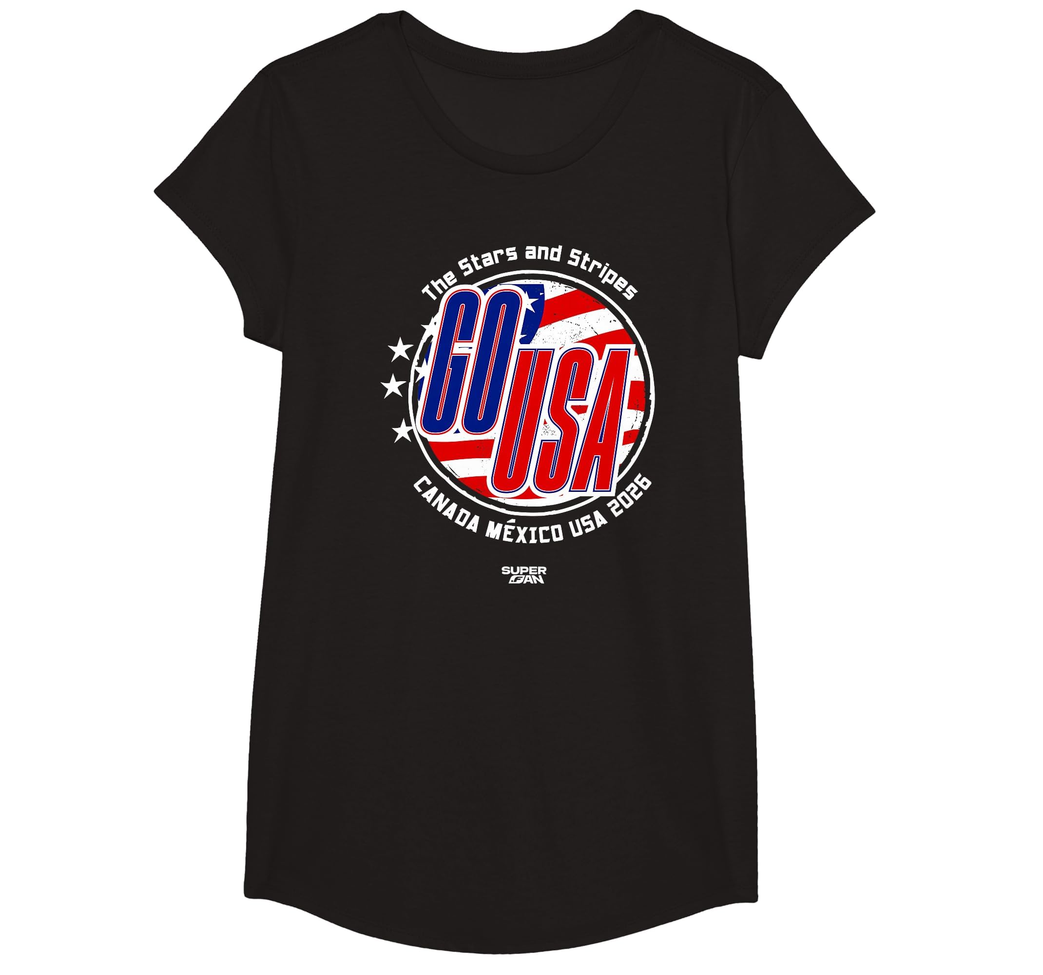 Superfan Go Usa Stars And Stripes T-Shirt - Casual Everyday Wear Men Women - T-Shirt, Sweatshirt, Hoodie