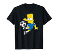 Simpsons Bart Simpson Soccer Ball Kick T-Shirt - Fun Novelty Design Unisex - T-Shirt, Sweatshirt, Hoodie