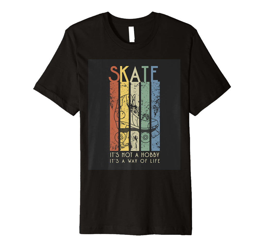 Roller Skate Skater Derby Artistic T-Shirt - Custom Art Print for Adults - T-Shirt, Sweatshirt, Hoodie