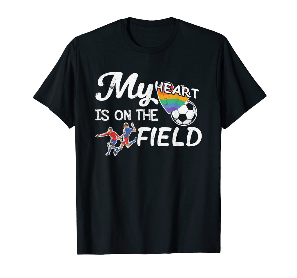 My Heart Is That Field Soccer Ball T-Shirt - Fun Novelty Design for Adults - T-Shirt, Sweatshirt, Hoodie