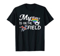 My Heart Is That Field Soccer Ball T-Shirt - Fun Novelty Design for Adults - T-Shirt, Sweatshirt, Hoodie