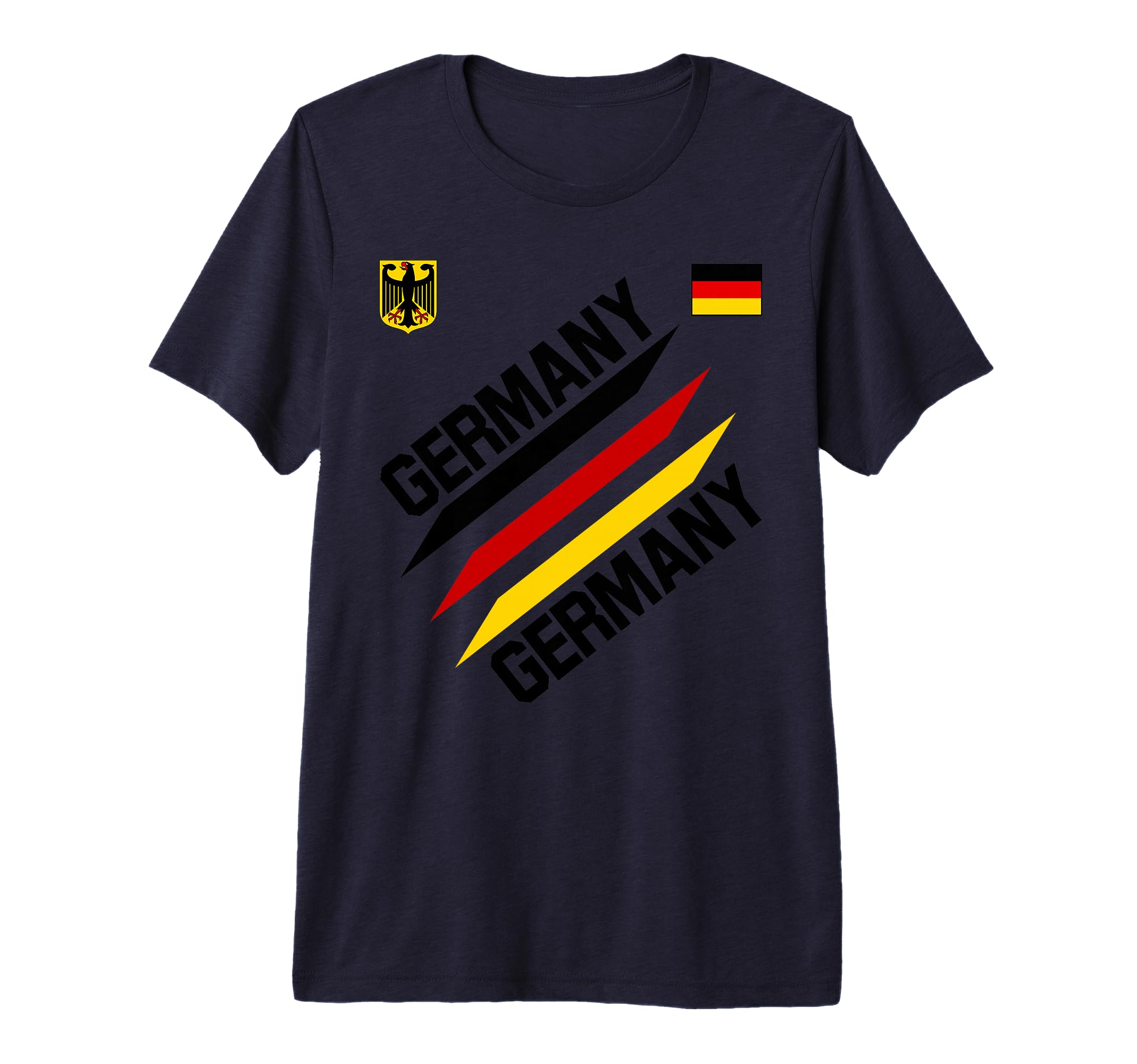 German Football Jersey Soccer Ball Travel T-Shirt - Trendy Graphic Unisex - T-Shirt, Sweatshirt, Hoodie