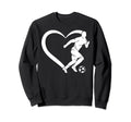 Soccer Player Soccer Heart Soccer Sweatshirt - Custom Art Print for Adults - T-Shirt, Sweatshirt, Hoodie